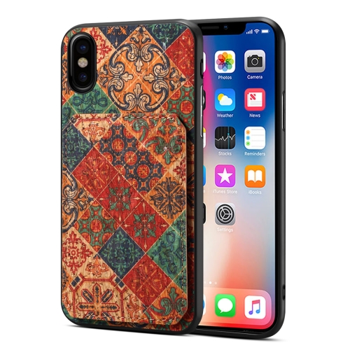 

For iPhone XS Max Dual Card Slot Holder Phone Case(Winter Blue)
