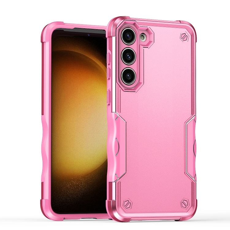 

For Samsung Galaxy S24+ 5G Non-slip Shockproof Armor Phone Case(Pink)