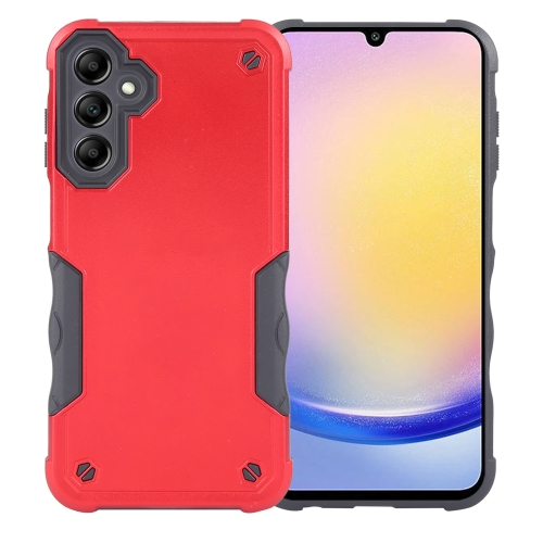 

For Samsung Galaxy A25 5G Non-slip Shockproof Armor Phone Case(Red)
