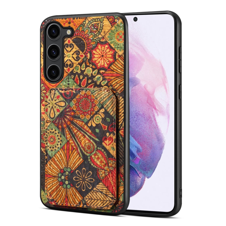 

For Samsung Galaxy S21 5G Dual Card Slot Holder Phone Case(Autumn Yellow)