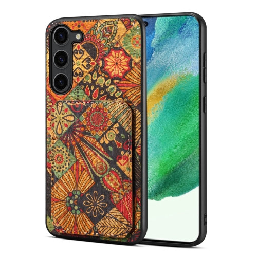 

For Samsung Galaxy S21 FE 5G Dual Card Slot Holder Phone Case(Autumn Yellow)