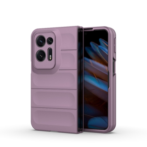 

For OPPO Find N2 Magic Shield Fold PC Shockproof Phone Case(Purple)