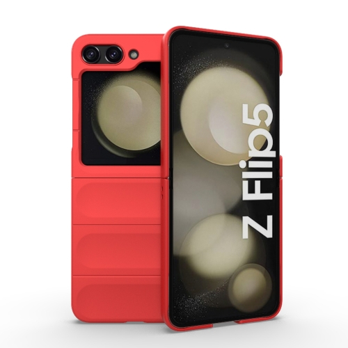 

For Samsung Galaxy Z Flip5 5G Magic Shield Fold PC Shockproof Phone Case(Red)
