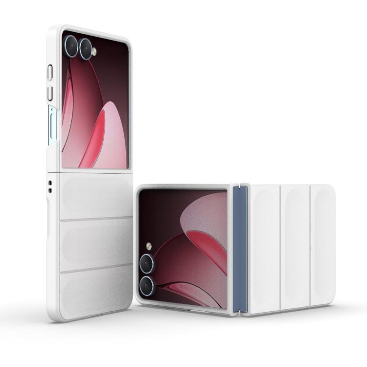 

For Samsung Galaxy Z Flip7 5G Magic Shield Fold PC Shockproof Phone Case(White)