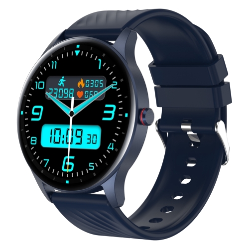 YK02 Relógio inteligente com tela AMOLED de 1,43 polegadas, chamada BT / frequência cardíaca / pressão arterial / oxigênio no sangue (azul)