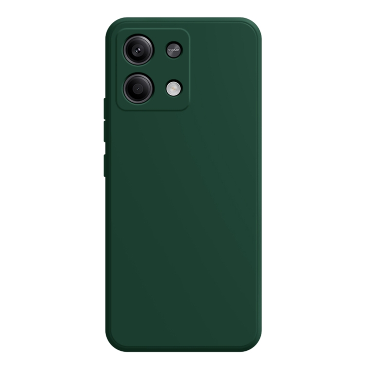 

For Xiaomi Redmi Note 13 5G Imitation Liquid Silicone Phone Case(Dark Green)
