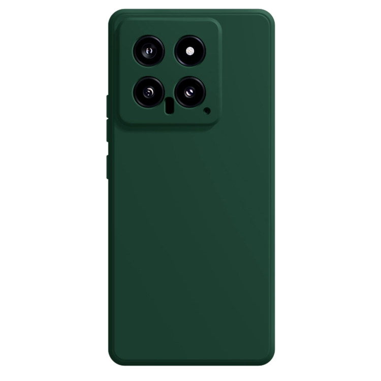 

For Xiaomi 14 Imitation Liquid Silicone Phone Case(Dark Green)