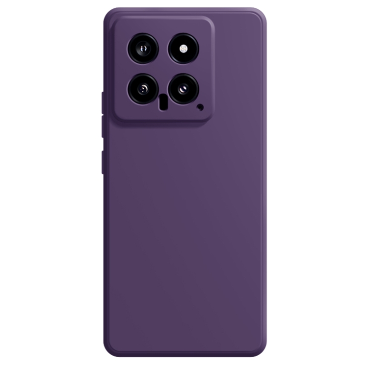 

For Xiaomi 14 Imitation Liquid Silicone Phone Case(Dark Purple)