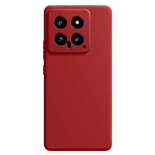 

For Xiaomi 14 Imitation Liquid Silicone Phone Case(Dark Red)