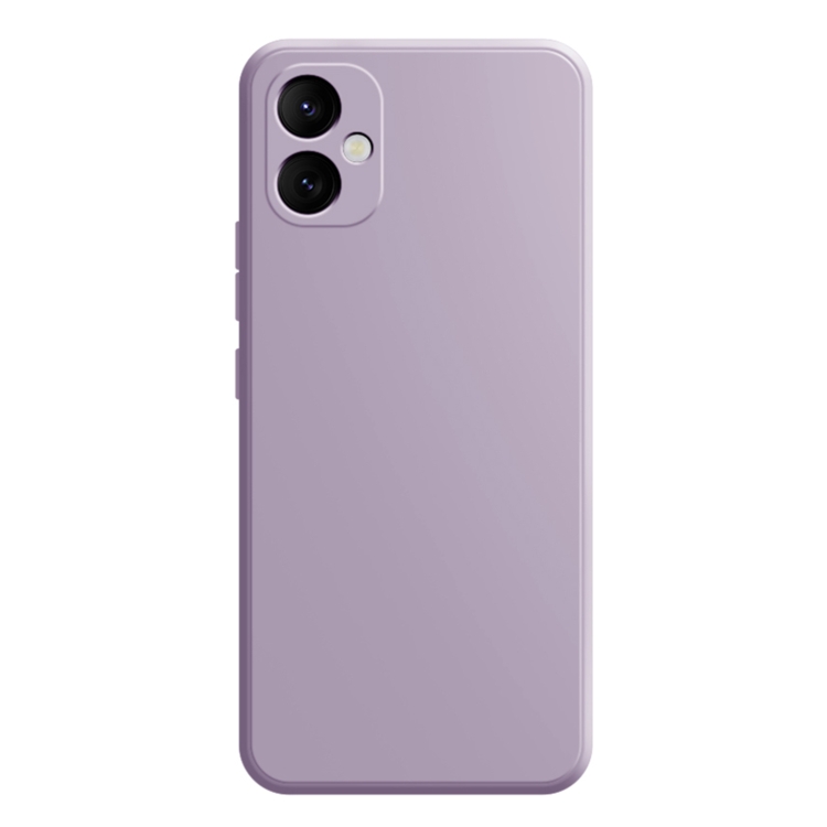 

For Samsung Galaxy A05 Imitation Liquid Silicone Phone Case(Light Purple)