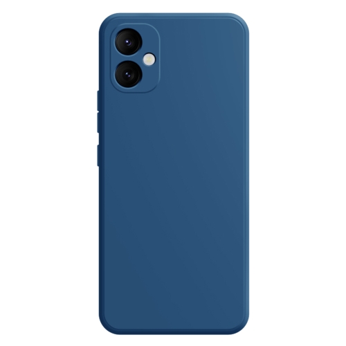 

For Samsung Galaxy A05 Imitation Liquid Silicone Phone Case(Blue)