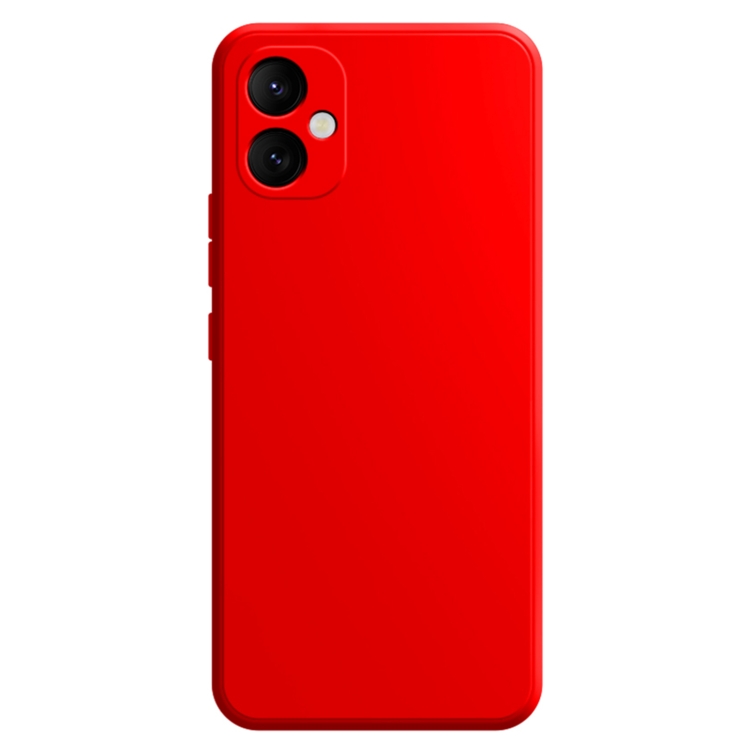 

For Samsung Galaxy A05 Imitation Liquid Silicone Phone Case(Red)