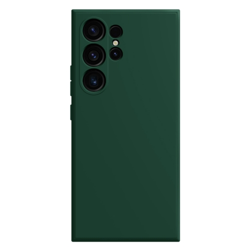 

For Samsung Galaxy S24 Ultra 5G Imitation Liquid Silicone Phone Case(Dark Green)