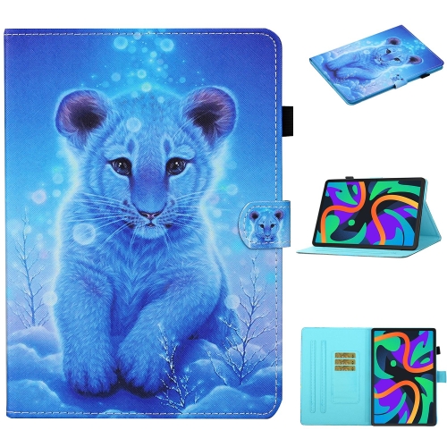 

For Lenovo Tab M11/ Xiaoxin Pad 11 2024 Coloured Drawing Stitching Smart Leather Tablet Case(Little Tiger)