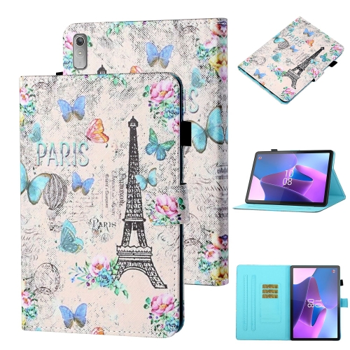 

For Lenovo Tab P11 Gen2 /Xiaoxin Pad Plus 2023 Coloured Drawing Stitching Smart Leather Tablet Case(Colorful Butterflies)