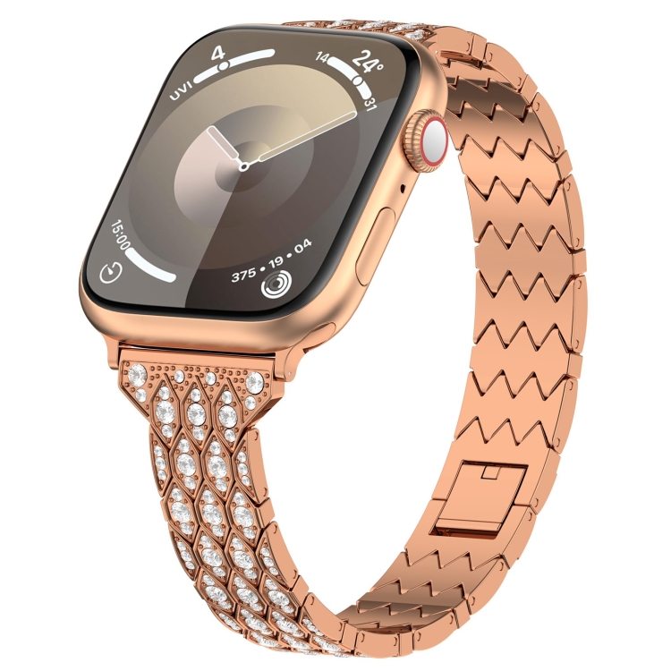 For Apple Watch Series 38mm Devil Eye Diamond Bracelet Metal