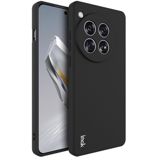 For OnePlus 12 5G imak UC-4 Series Straight Edge TPU Phone Case(Black) for oneplus 12 5g imak uc 4 series straight edge tpu phone case black