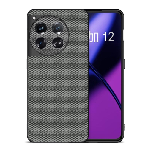 

For OnePlus 12 Nylon Cloth Texture +TPU Phone Case(Grey)