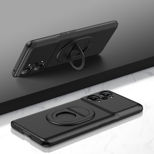 

For OPPO K10 Pro Magsafe Hidden Fold Holder Full Coverage Shockproof Phone Case(Black)