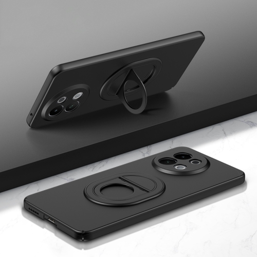 

For vivo S18e Magsafe Hidden Fold Holder Full Coverage Shockproof Phone Case(Black)