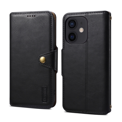 

For iPhone 11 Denior Cowhide Texture Wallet Style Leather Phone Case(Black)