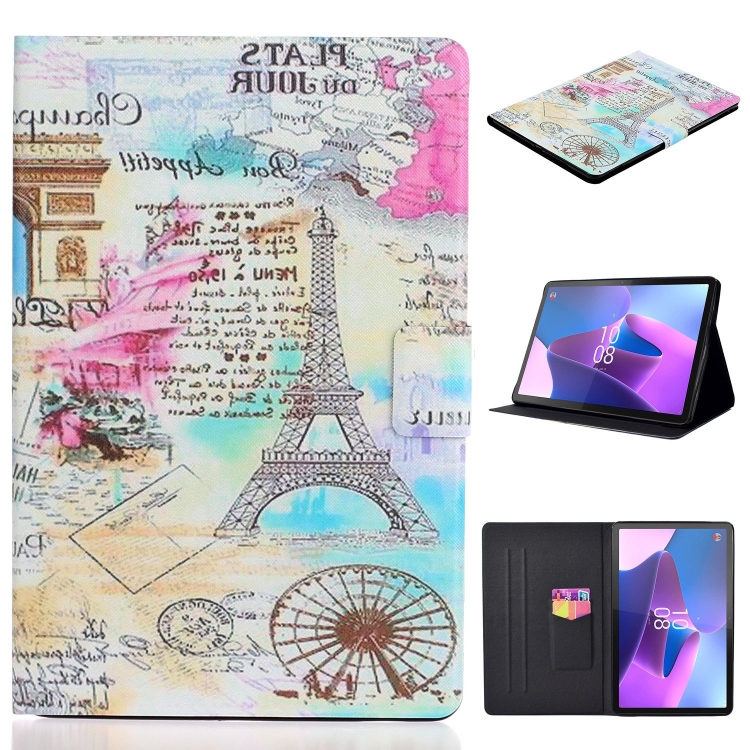 

For Lenovo Tab P11 Gen2 /Xiaoxin Pad Plus 2023 Voltage Coloured Drawing Smart Leather Tablet Case(Iron Tower)