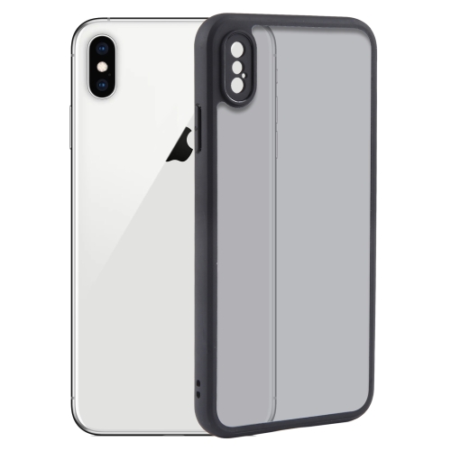 

For iPhone XS Max Fine Pore Matte Black TPU + PC Phone Case