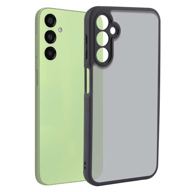 

For Samsung Galaxy A24 4G Fine Pore Matte Black TPU + PC Phone Case