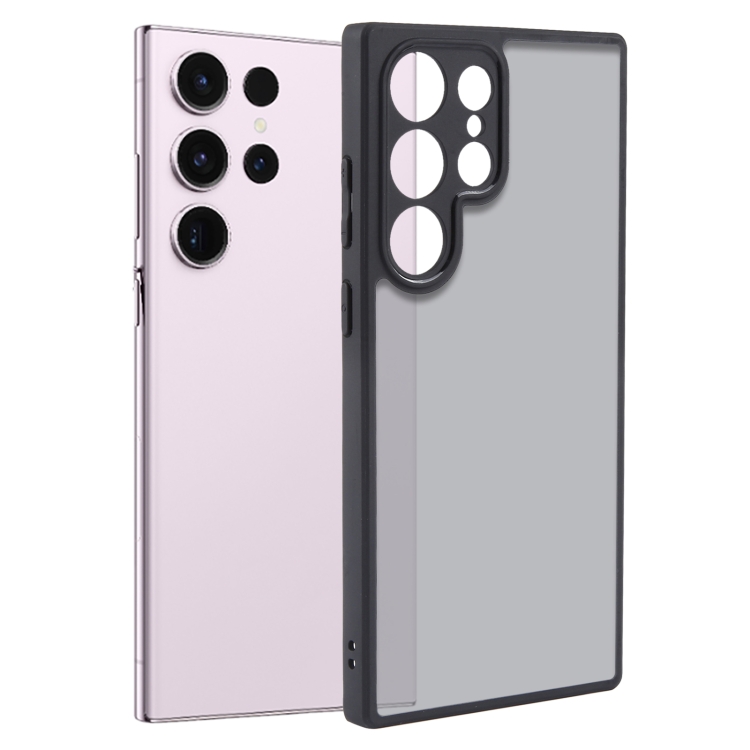 

For Samsung Galaxy S23 Ultra 5G Fine Pore Matte Black TPU + PC Phone Case