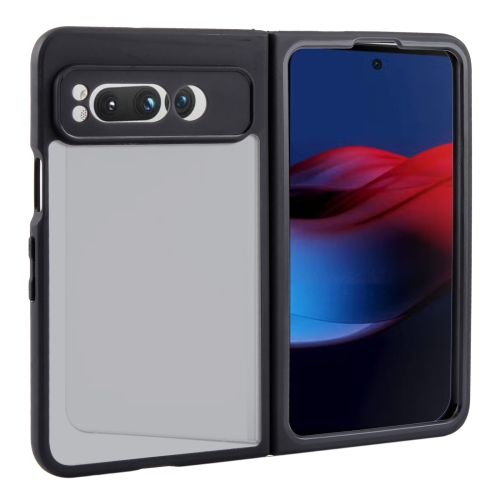

For Google Pixel Fold Matte Black TPU + PC Phone Case