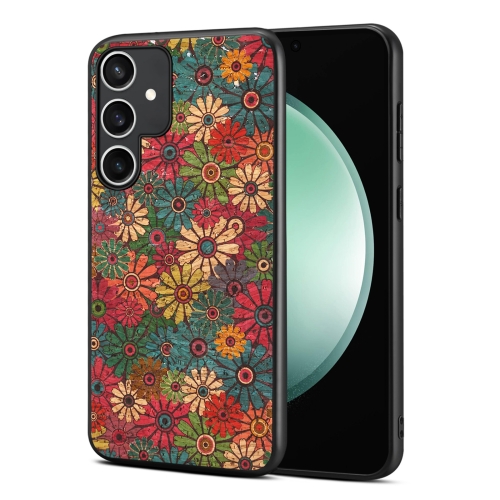 

For Samsung Galaxy S23 FE 5G Four Seasons Flower Language Series TPU Phone Case(Spring Green)