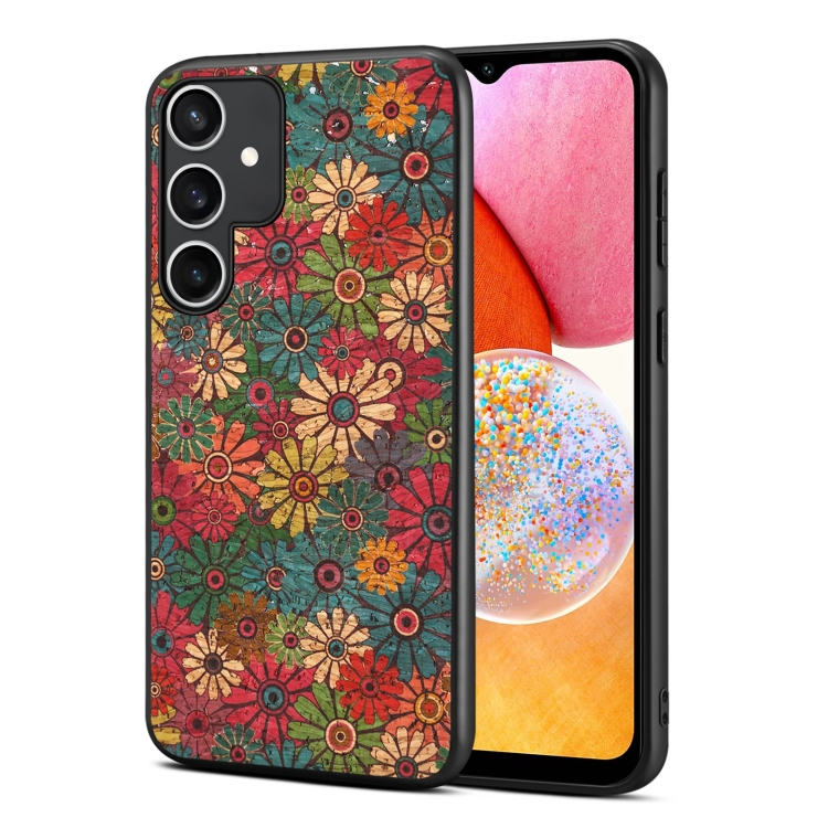 

For Samsung Galaxy A14 Four Seasons Flower Language Series TPU Phone Case(Spring Green)