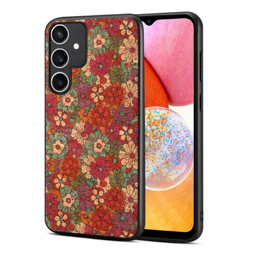 

For Samsung Galaxy A14 Four Seasons Flower Language Series TPU Phone Case(Summer Red)