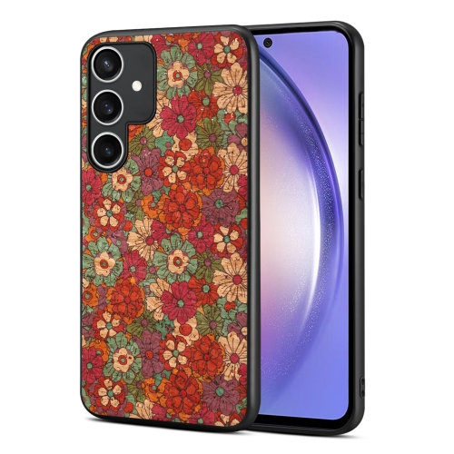 

For Samsung Galaxy A54 5G Four Seasons Flower Language Series TPU Phone Case(Summer Red)