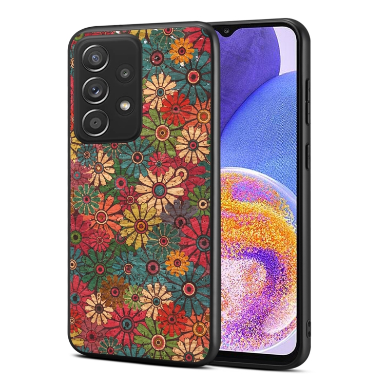 

For Samsung Galaxy A23 Four Seasons Flower Language Series TPU Phone Case(Spring Green)