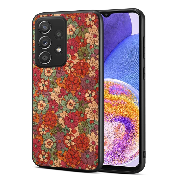 

For Samsung Galaxy A23 Four Seasons Flower Language Series TPU Phone Case(Summer Red)
