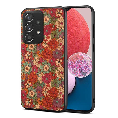 

For Samsung Galaxy A13 Four Seasons Flower Language Series TPU Phone Case(Summer Red)
