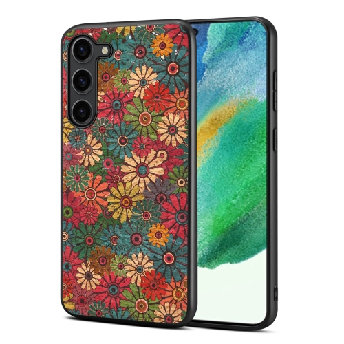 

For Samsung Galaxy S21 FE 5G Four Seasons Flower Language Series TPU Phone Case(Spring Green)