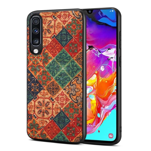 

For Samsung Galaxy A70 Four Seasons Flower Language Series TPU Phone Case(Winter Blue)