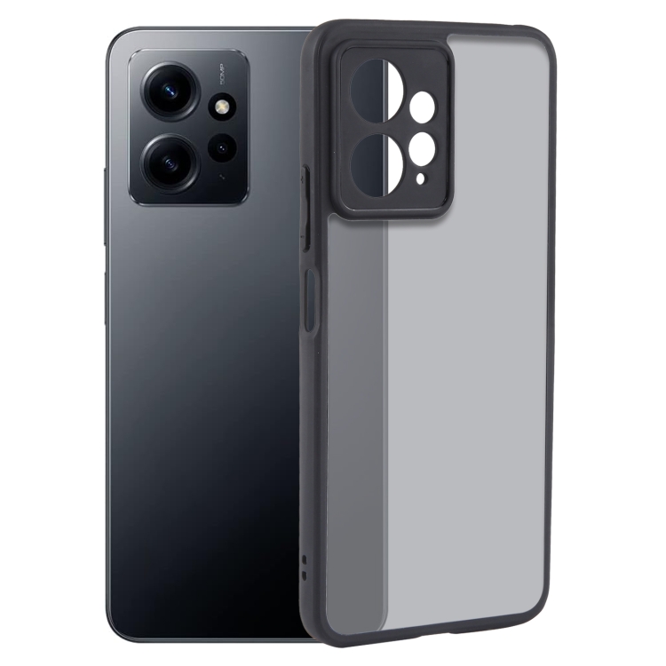 

For Xiaomi Redmi Note 12 Pro Fine Pore Matte Black TPU + PC Phone Case