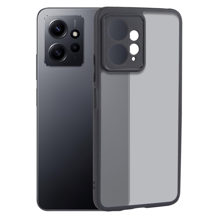 

For Xiaomi Redmi Note 12 4G Fine Pore Matte Black TPU + PC Phone Case
