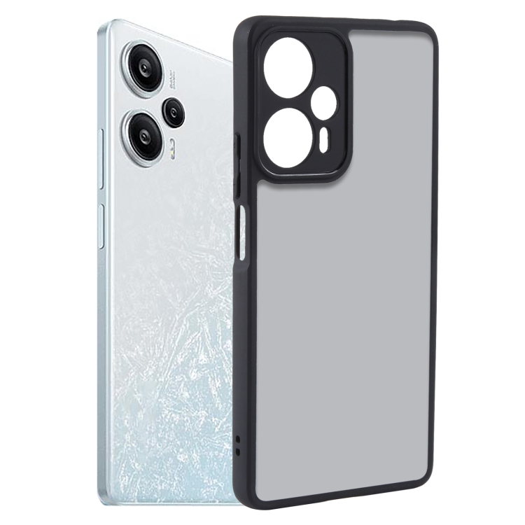 

For Xiaomi Redmi Note 12 Turbo Fine Pore Matte Black TPU + PC Phone Case