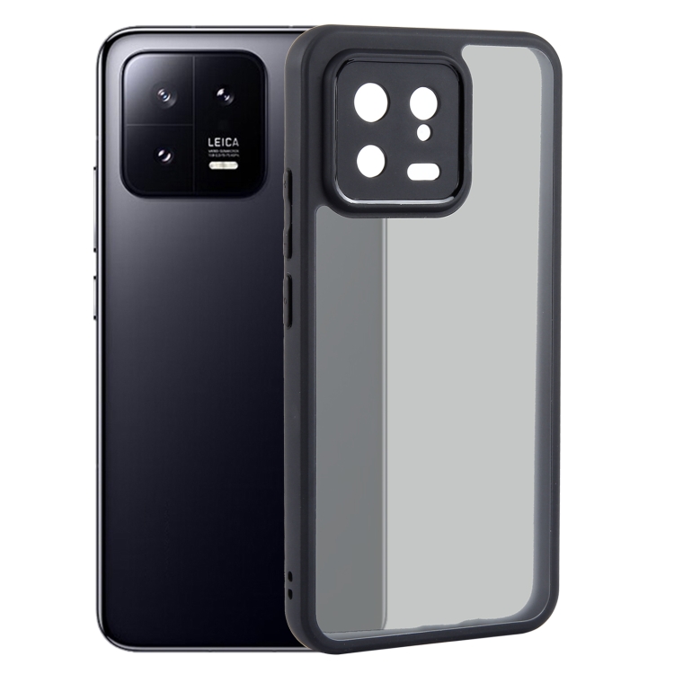 

For Xiaomi 13 Fine Pore Matte Black TPU + PC Phone Case