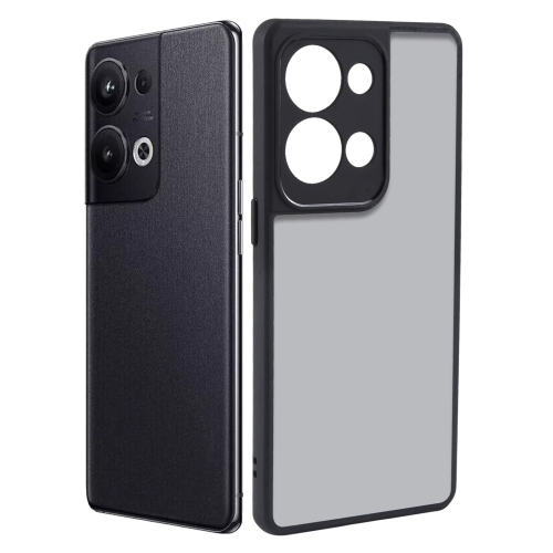 

For OPPO Reno9 Pro+ Fine Pore Matte Black TPU + PC Phone Case