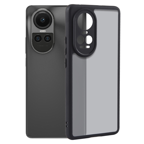 

For OPPO Reno10 / Reno10 Pro Global Fine Pore Matte Black TPU + PC Phone Case