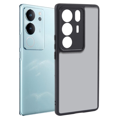 

For vivo S17 / S17 Pro Fine Pore Matte Black TPU + PC Phone Case