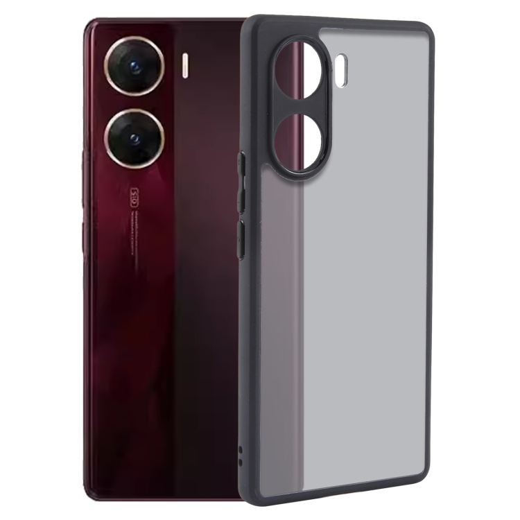 

For vivo V29e India Fine Pore Matte Black TPU + PC Phone Case