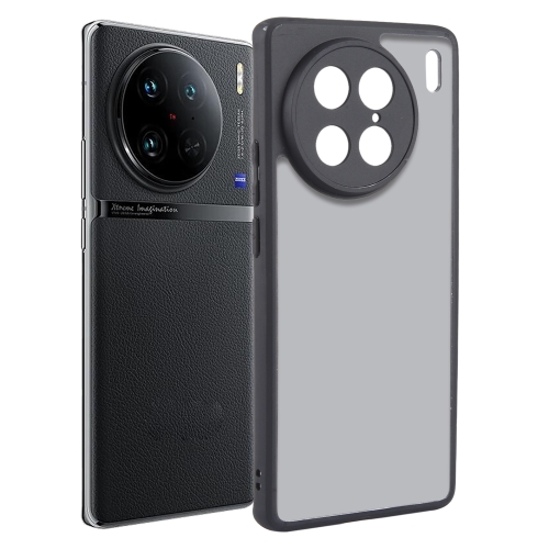 

For vivo X90 Pro Fine Pore Matte Black TPU + PC Phone Case