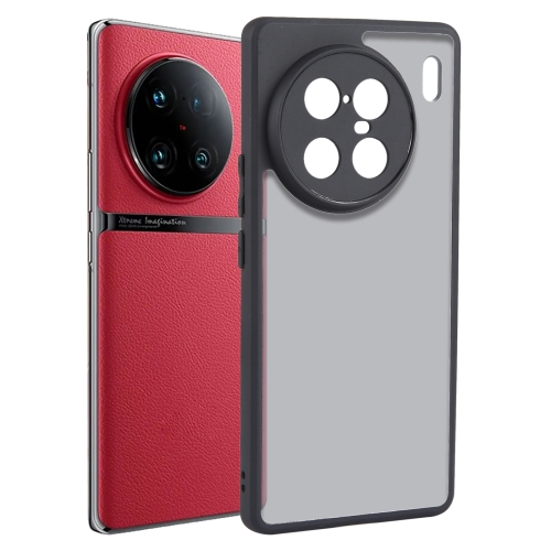 

For vivo X90 Pro+ Fine Pore Matte Black TPU + PC Phone Case