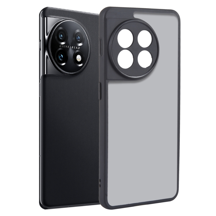 

For OnePlus 11 Fine Pore Matte Black TPU + PC Phone Case